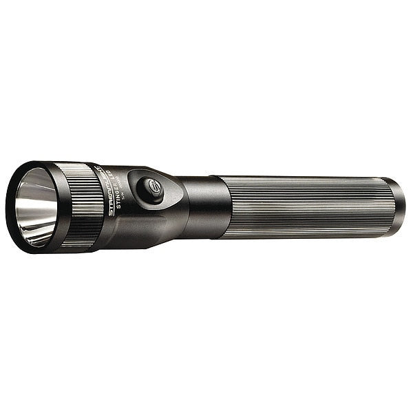 Black Rechargeable Led Industrial Handheld Flashlight, 425 lm