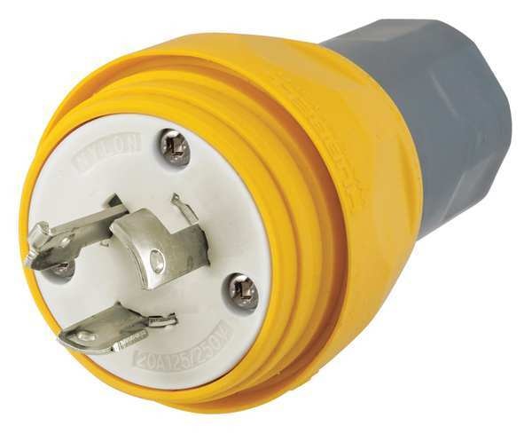 20A Watertight Locking Plug 3P 3W 125/250VAC