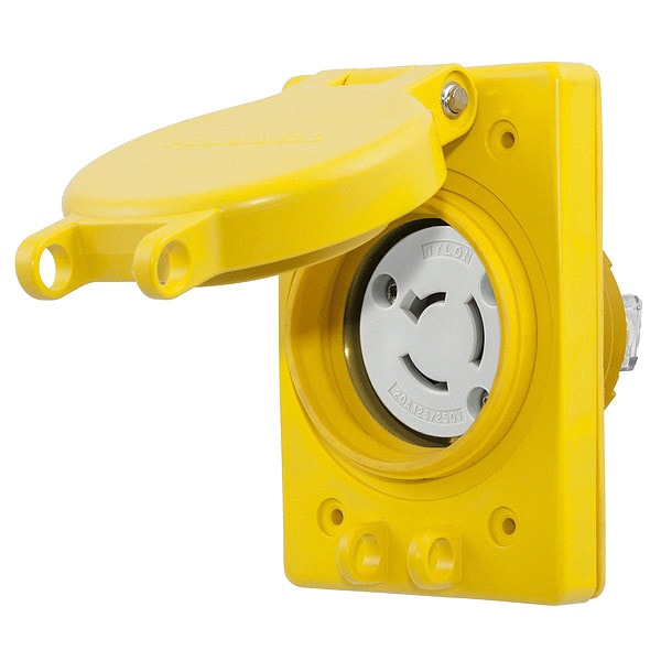20A Watertight Locking Receptacle 3P 3W 125/250VAC