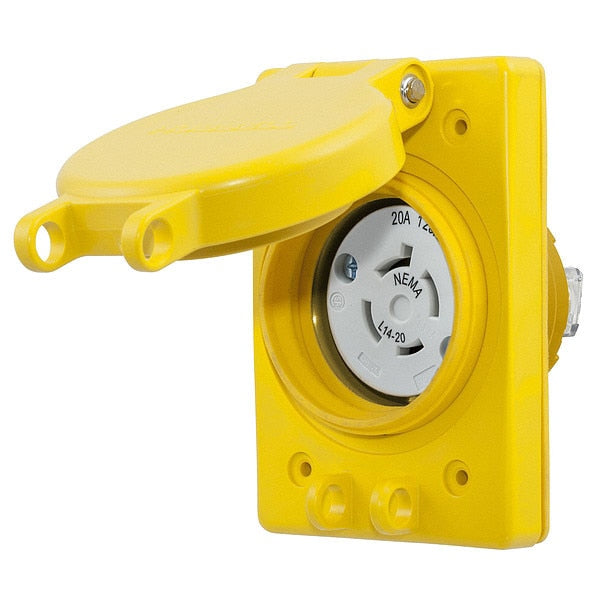 20A Watertight Locking Receptacle 3P 4W 125/250VAC