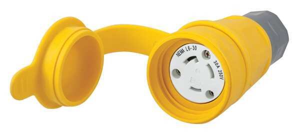 30A Watertight Locking Connector 2P 3W 250VAC L6-30R