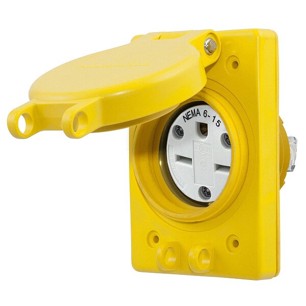 15A Watertight Receptacle, 6-15R, 250V