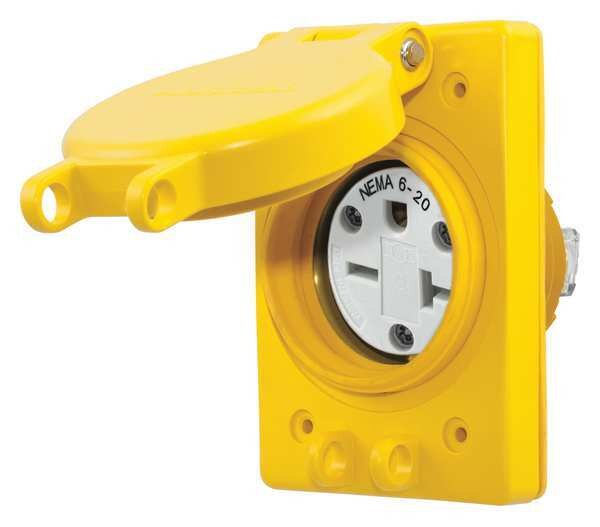 20A Watertight Receptacle, 6-20R, 250VAC