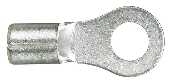 18-14 AWG Non-Insulated Ring Terminal #6 Stud PK1000