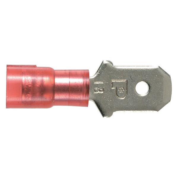 Male Disconnect, Red, 22-18AWG, PK100