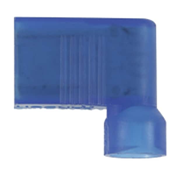 Female Flag Disconnect, Blu, 16-14AWG, PK50