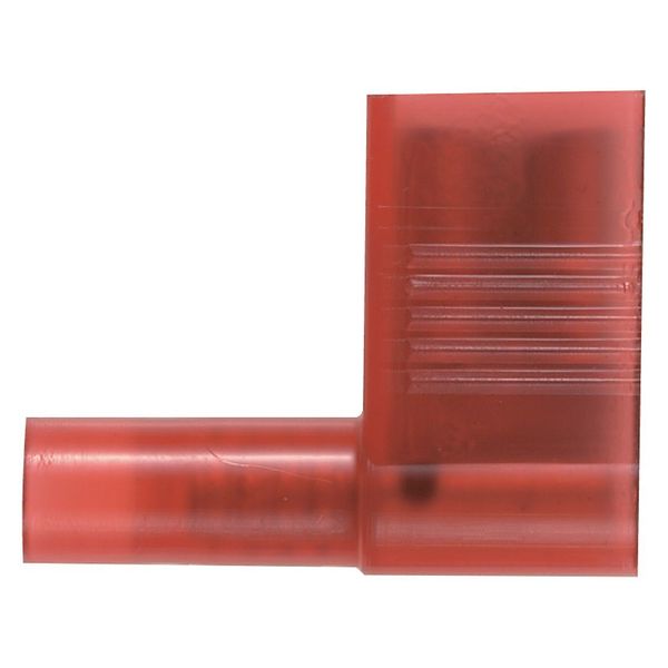 Female Flag Disconnect, Red, 22-18AWG, PK50