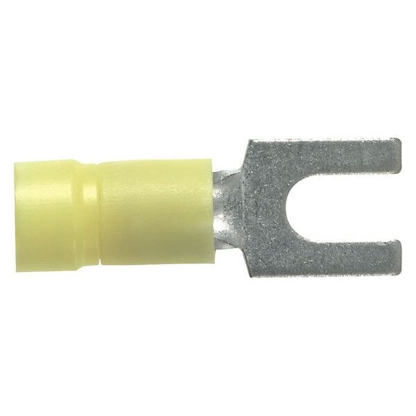 14-10 AWG Vinyl Fork Terminal #8 Stud PK50