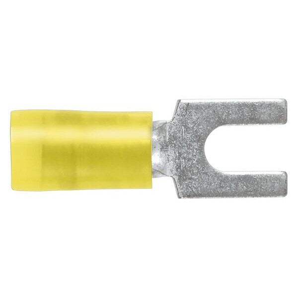 12-10 AWG Nylon Fork Terminal #8 Stud PK500