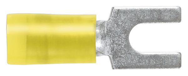 12-10 AWG Nylon Fork Terminal #10 Stud PK50