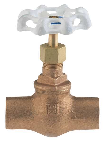 Globe Valve, 1 In., Solder, Low Lead Bronze