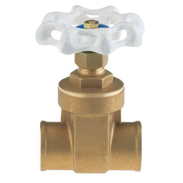 Gate Valve, 2 In., Solder, Low Lead Brass