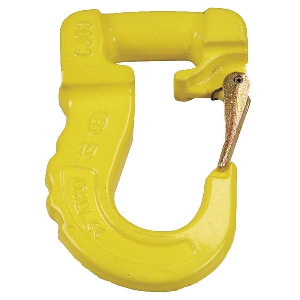 Sling Hook, Steel, 8400 lb., Yellow, Painted