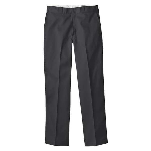 Work Pants, Poly/Cotton Twill, Black, 38x30