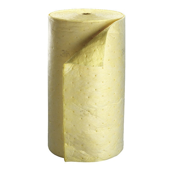 Sorbents, 76 gal/pk, 76 gal/pad, Oil Absorbed, Yellow, Polyester, Polypropylene