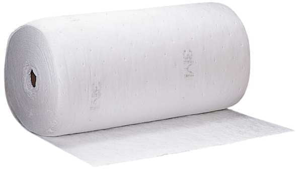 Sorbents, 73 gal. Oil Absorbed, White, Polyester, Polypropylene