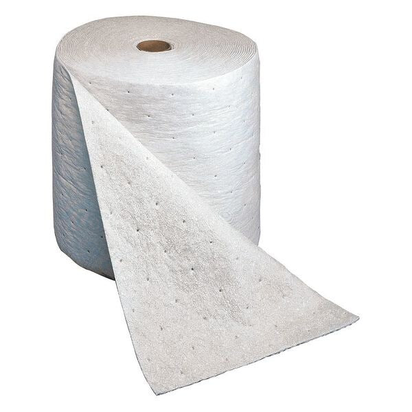 Sorbents, 31 gal. Oil Absorbed, Gray, Polyester, Polypropylene