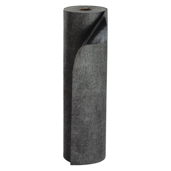 Sorbents, 10 gal/pk, 10 gal/pad, Oil Absorbed, Gray, Polyester, Polypropylene, Synthetic Fibers