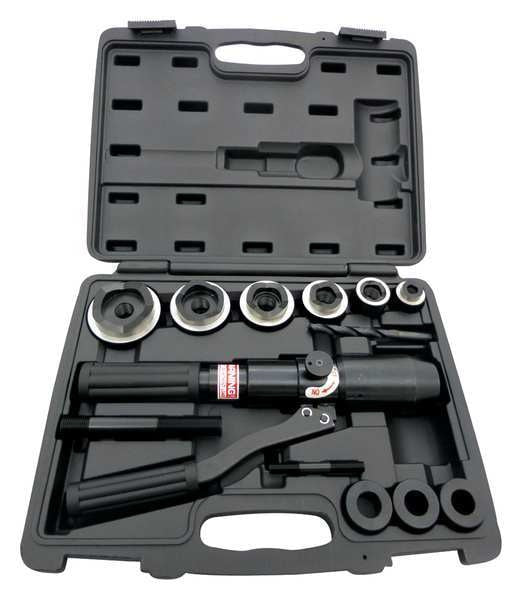 13 Piece Hydraulic Punch Driver Set, 11 ga.