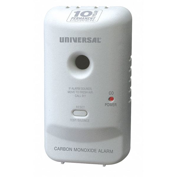 Carbon Monoxide Alarm, Electrochemical Sensor, 85 dB @ 10 ft Audible Alert