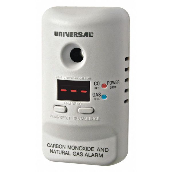 Carbon Monoxide Alarm, Semiconductor Sensor, 85 dB @ 10 ft Audible Alert