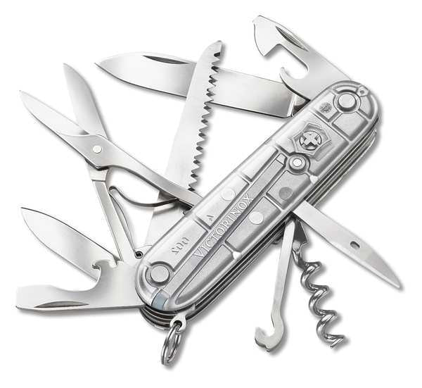 Swiss Army Knife, Silver, 9-Tool