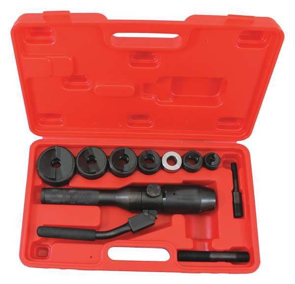 10 Piece Hydraulic Knockout Punch, 10 ga.