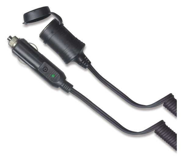 Cigarette Lighter Adapter, Coiled Cord