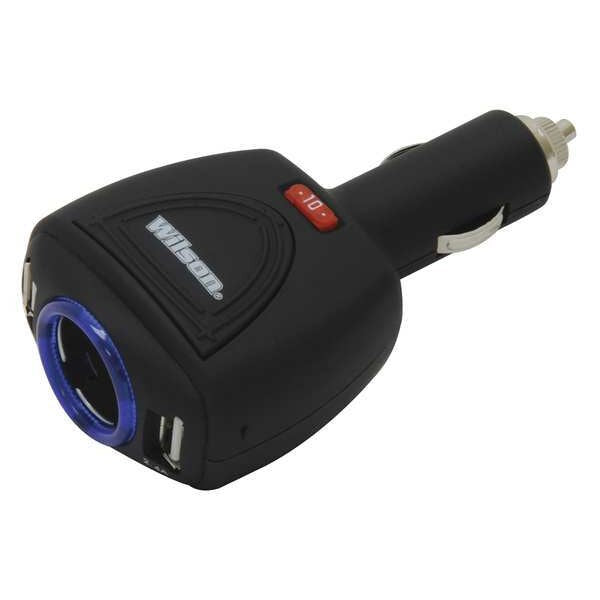 USB Adapter, 2 Outlet, 13in.Wx8in.Dx5in.H