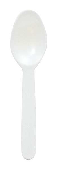 Disposable Spoon, White, Medium Weight, PK3000