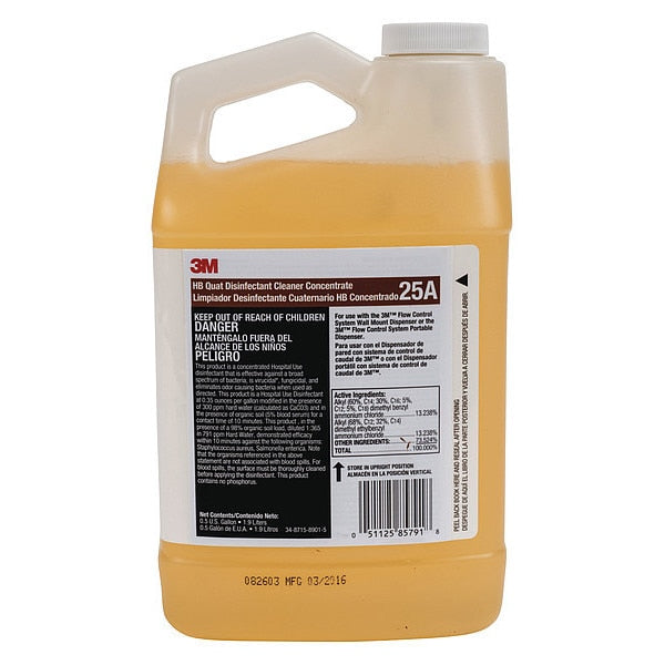 HB Quat Disinfecting Cleaner , 0.5 gal. Jug , Neutral ,