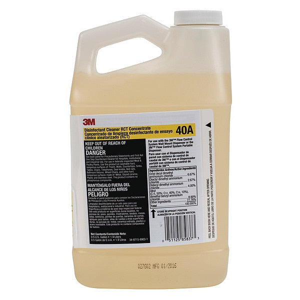 Disinfectant Cleaner RCT , 0.5 gal. Jug , Fragrance Free ,