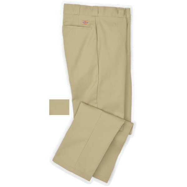 Work Pants, Poly/Cotton, Khaki, 30x30