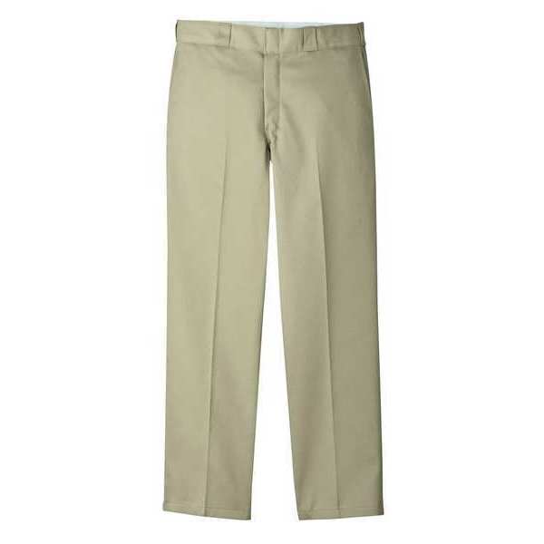 Work Pants, Poly/Cotton, Khaki, 42x34