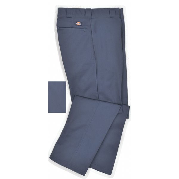 Work Pants, Poly/Cotton Twill, Navy, 38x32