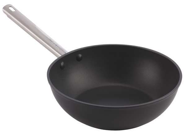 Non Stick Fry Wok, 3-1/2 qt, Silver