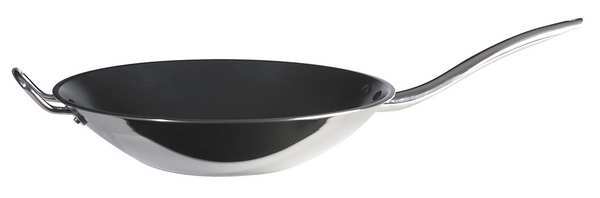 Non Stick Wok, 4 qt, Silver