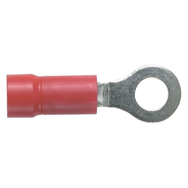 22-18 AWG Vinyl Ring Terminal #10 Stud PK100