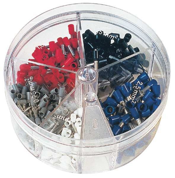Ferrule Assort Kit, 150 Pieces, #24-18 AWG