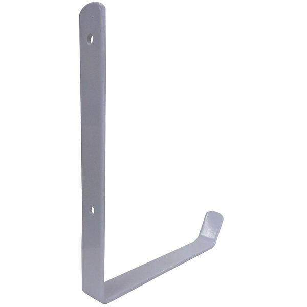 Hook, Steel, 9 in H, White, 50 lb Load Limit