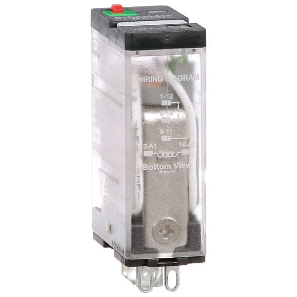 General Purpose Relay, 120V AC Coil Volts, Square, 5 Pin, SPDT