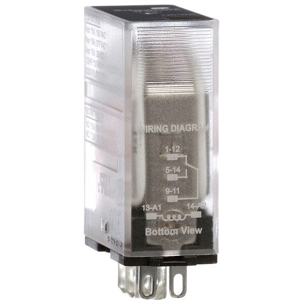 General Purpose Relay, 120V AC Coil Volts, Square, 5 Pin, SPDT