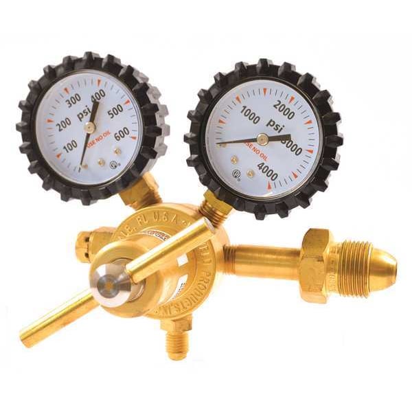 Specialty Gas Regulator, Single Stage, CGA-580, 20 to 400 psi, Use With: Nitrogen
