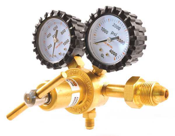 Specialty Gas Regulator, Single Stage, CGA-580, 50 to 800 psi, Use With: Nitrogen