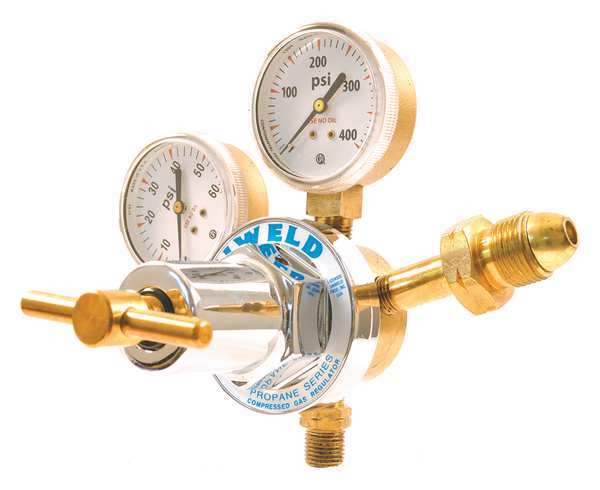 Stage Regulator, Single Stage, CGA-510, 2 to 40 psi, Use With: Fuel