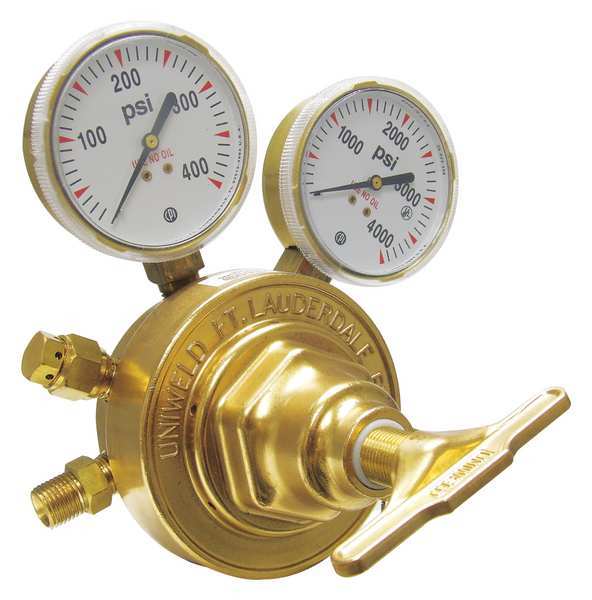 Stage Regulator, Single Stage, CGA-540, 5 to 125 psi, Use With: Oxygen
