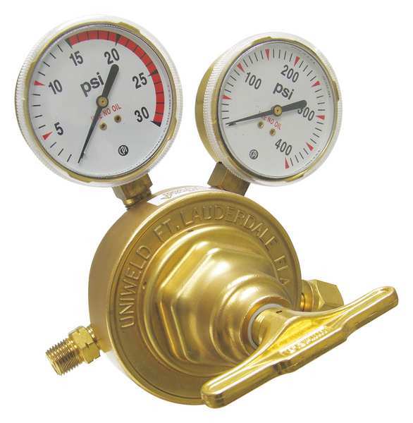 Stage Regulator, Single Stage, CGA-510, 10 to 250 psi, Use With: Acetylene