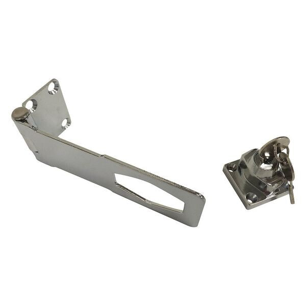 Locking Hasp, Locking, Chrome, 1-13/64inL
