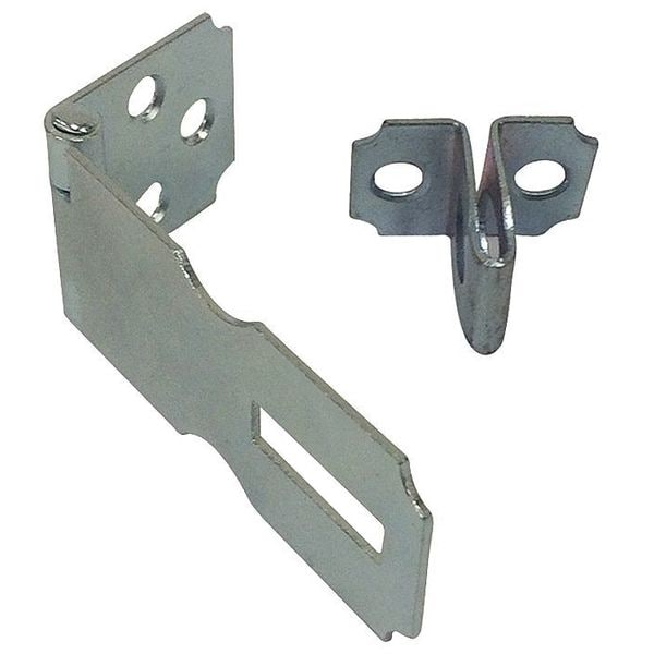 Fixed Staple Hasp, Zinc Plated, 1inL