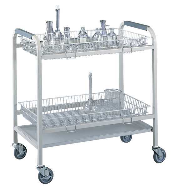 Laboratory Glassware Cart, 2 Baskets